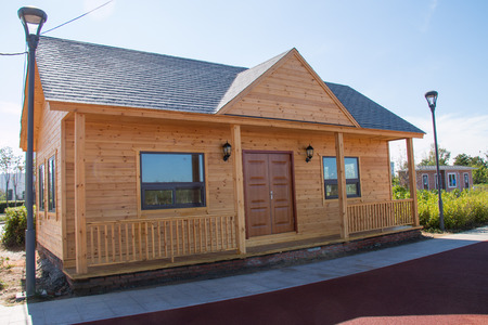 Wooden houseのeditorial素材