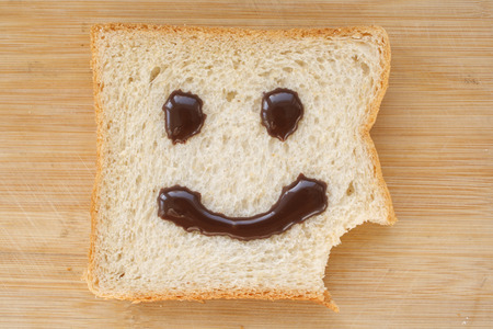 Happy Face Breadの写真素材