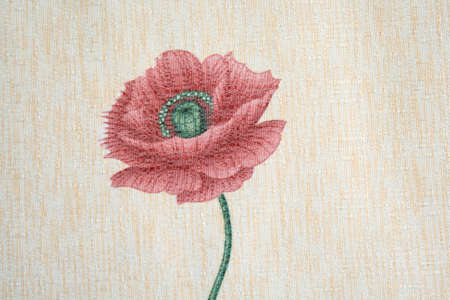 Embroidered Flowerの写真素材
