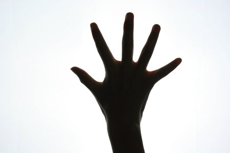 Hand gesture silhouette