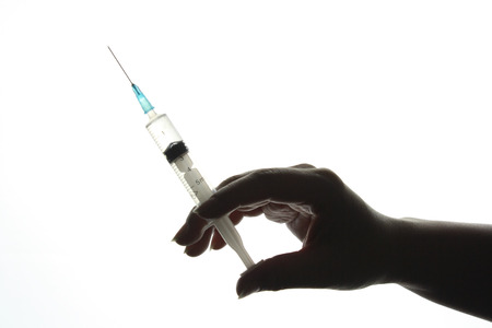 Syringe Silhouetteの写真素材