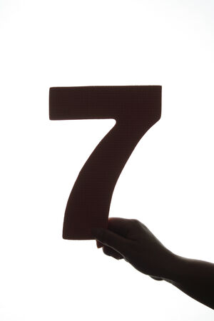 Number Silhouetteの写真素材