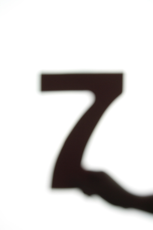 Number Silhouetteの写真素材