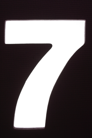 Number Silhouetteの写真素材