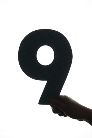 Number Silhouetteの写真素材