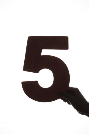 Number Silhouetteの写真素材