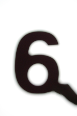 Number Silhouetteの写真素材