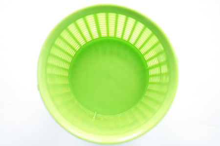 Empty plastic basketの写真素材
