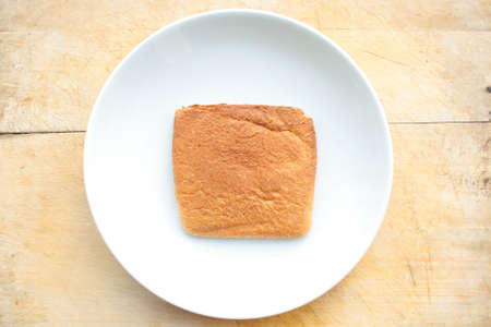 Toast in a plate