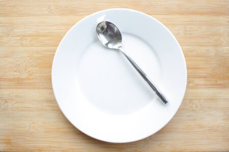 plate and spoonの写真素材