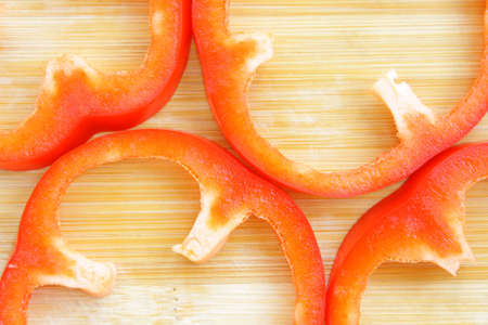 Sliced Bell Peppersの写真素材