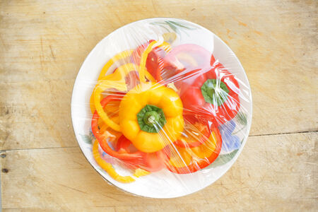 Sliced Bell Peppersの写真素材