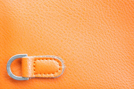 Closeup of brown leather textureの写真素材