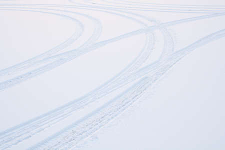 Tire tracksの写真素材