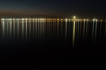 Night on the Lakeの写真素材