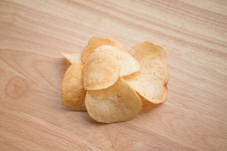potato chipsの写真素材