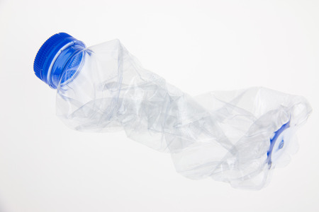 Plastic bottle on a white backgroundの写真素材