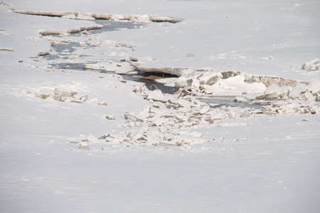 Winter lakeの写真素材