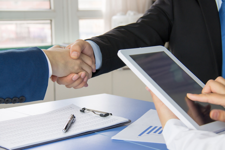 business people handshakingの写真素材