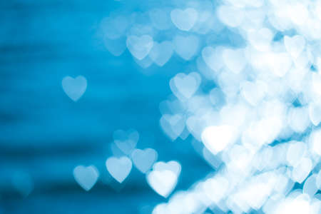 Fuzzy heart, defocused backgroundの写真素材
