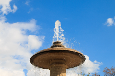 Fountain in the discharge waterの写真素材