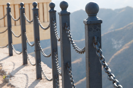 Chain fenceの写真素材