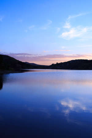 Sunset Lakeの写真素材