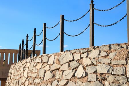 Chain fenceの写真素材