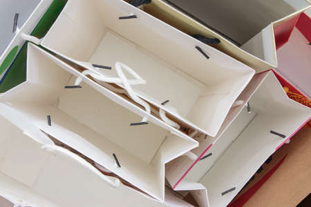 Empty shopping bags