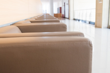 Sofa in office lobby