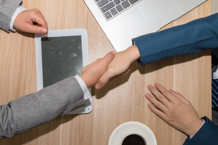 business people handshakingの写真素材