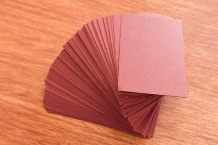 Business card at the desk