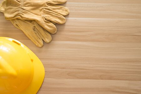 Construction site supplies on the tableの写真素材