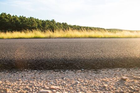 Close-up of rural roadsの写真素材