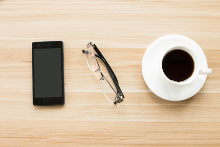 Smartphone in the office Desk