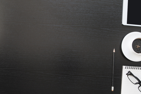 Office supplies at the deskの写真素材