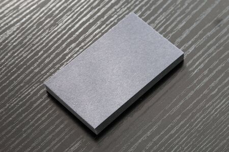 Business card on deskの写真素材