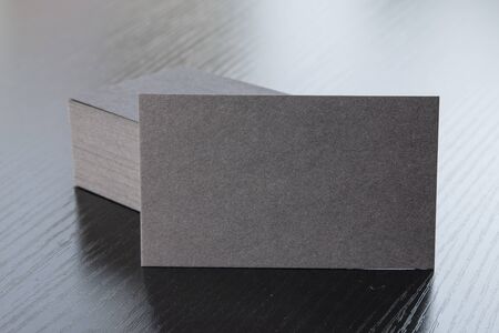 Business card on deskの写真素材