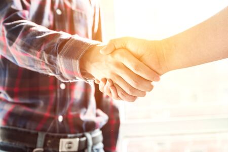 business people handshaking