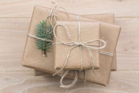 Christmas present in the wood