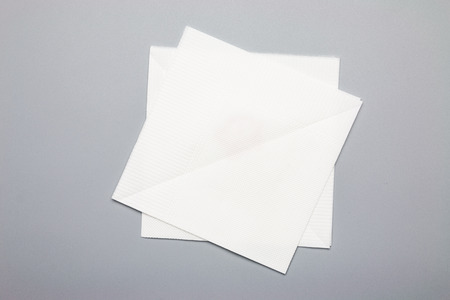 Napkin on a gray backgroundの写真素材