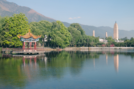 Dali Three Towers in Yunnan, Chinaのeditorial素材