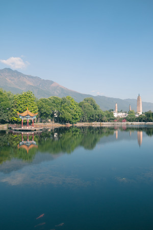 Dali Three Towers in Yunnan, Chinaのeditorial素材
