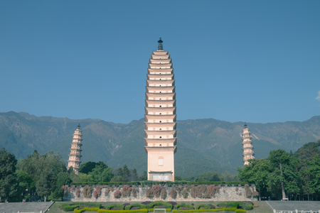 Dali Three Towers in Yunnan, Chinaのeditorial素材