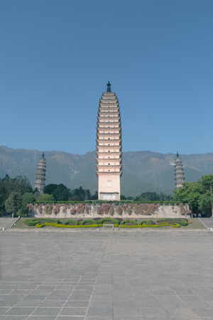 Dali Three Towers in Yunnan, Chinaのeditorial素材