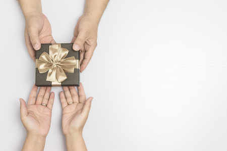 Giving gift conceptの写真素材