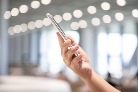 Asian woman using smartphoneの写真素材