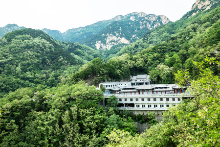 Summer landscape of Taishan, Chinaのeditorial素材