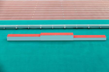 Close-up track and field podiumの写真素材
