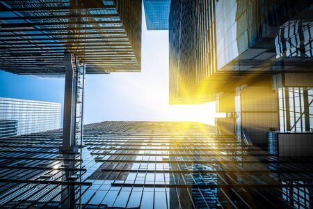 Low angle shot of modern architecture